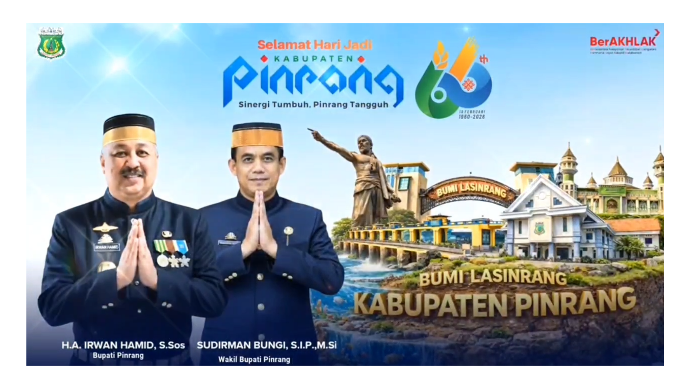 HUT Kab. Pinrang ke 66