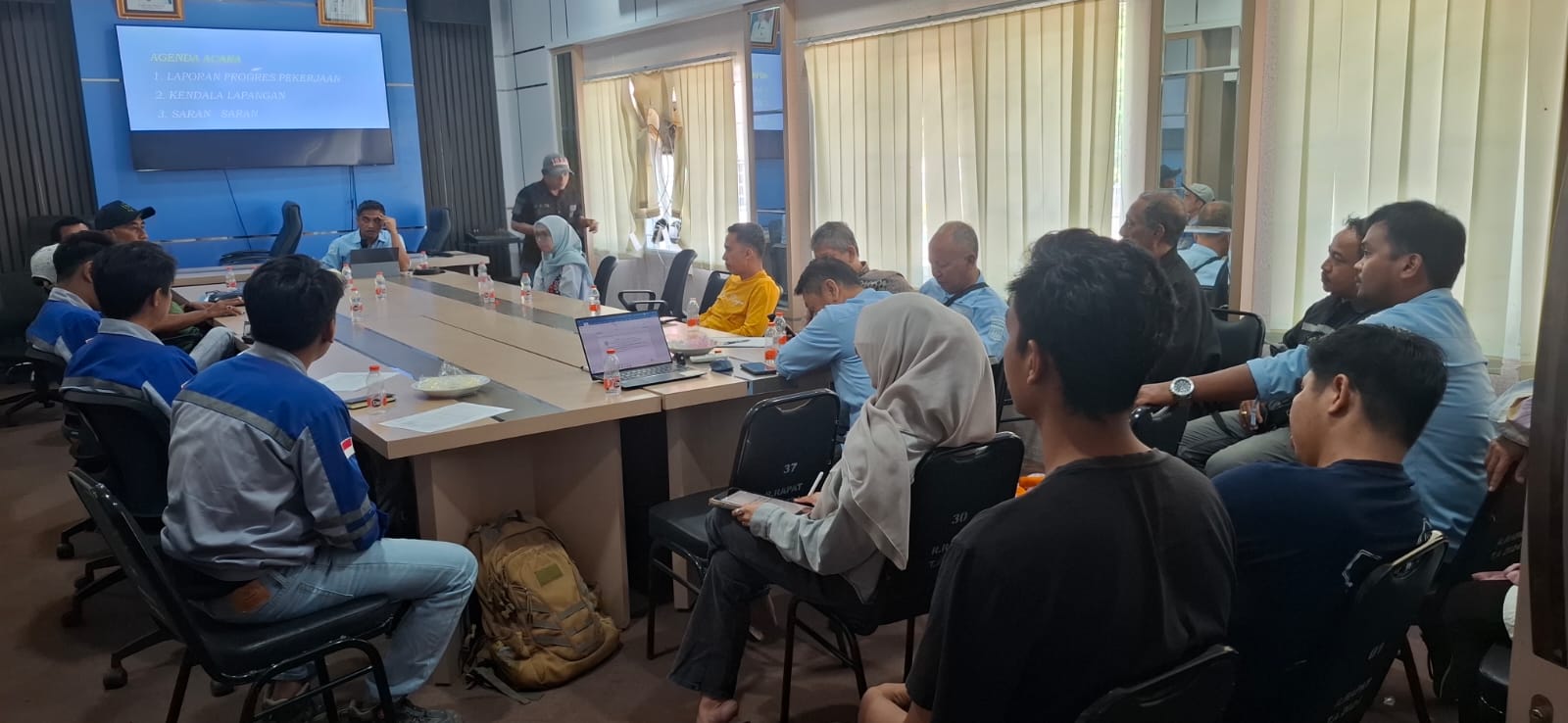 Gambar Dinas Bimacipta Evaluasi Progres Pekerjaan Peningkatan Jalan