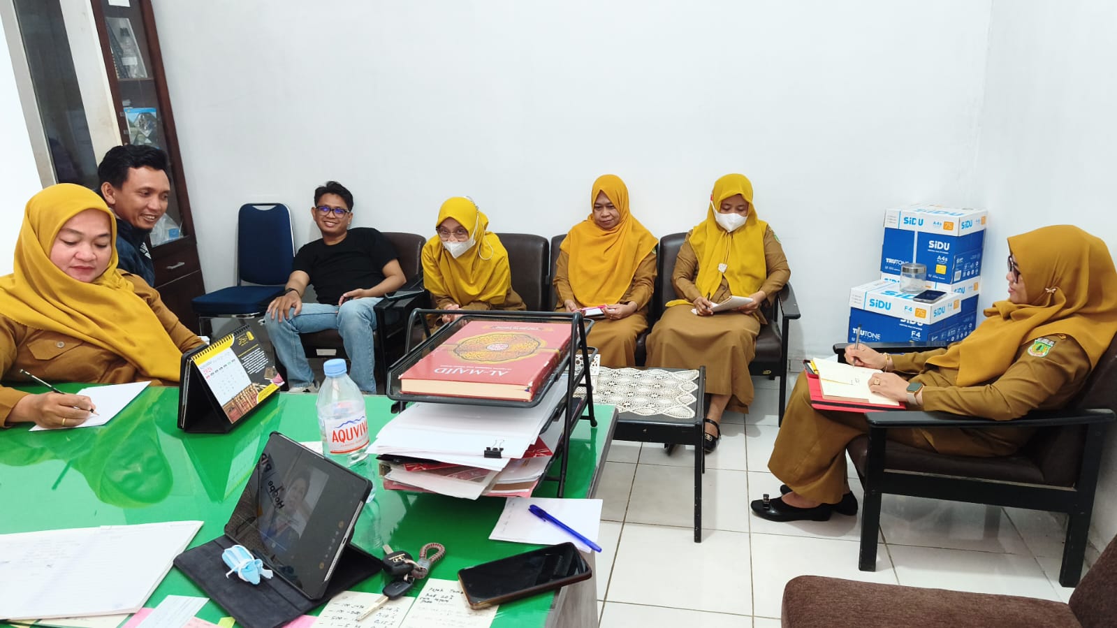 Gambar Bidang AMPLP Gelar Rapat Evaluasi Progres Fisik Pekerjaan Pembangunan Drainase dan Pembangunan SPAM